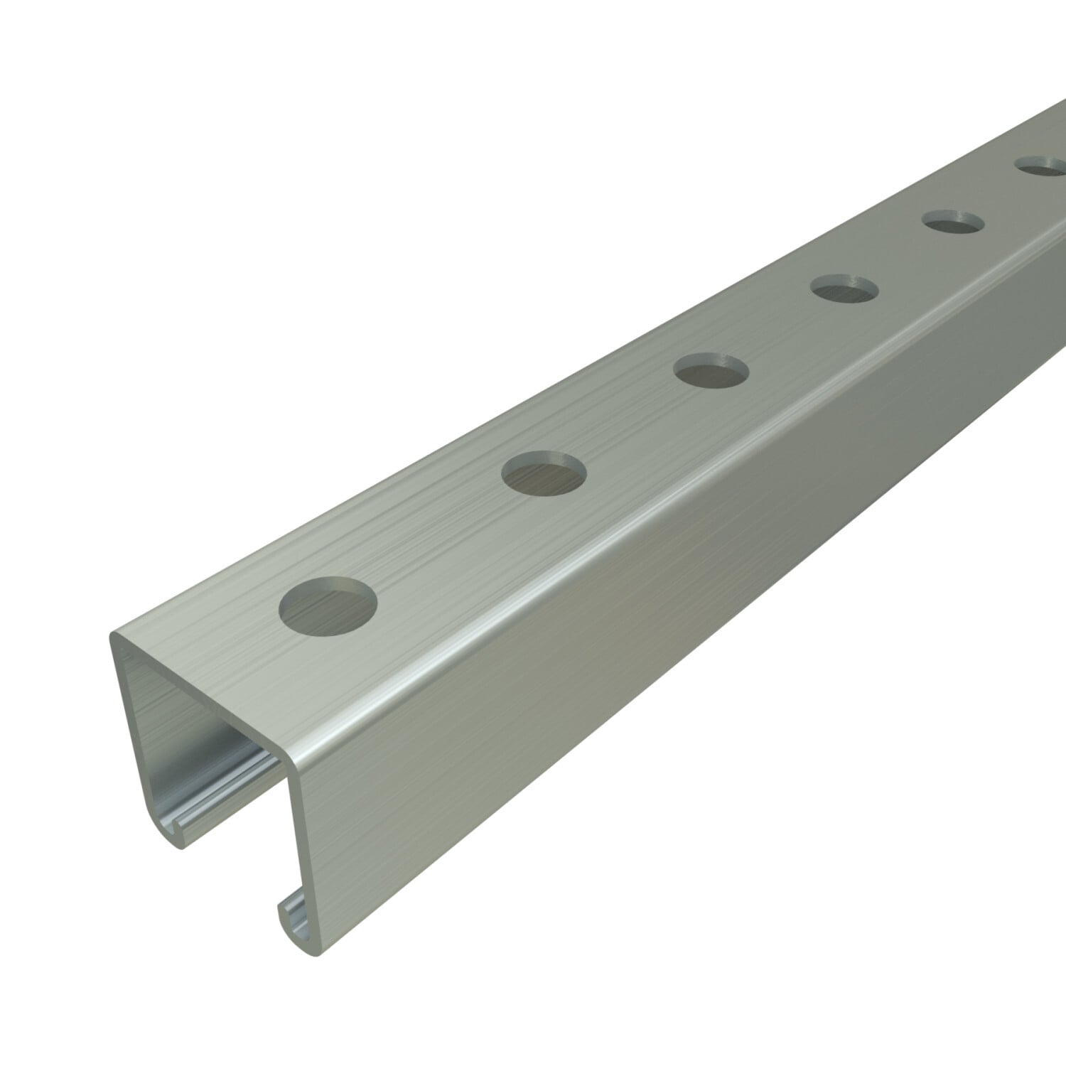 UNISTRUT CHANNEL, 12ga, 1-5/8"x 1-5/8", HS-HOLES, HG