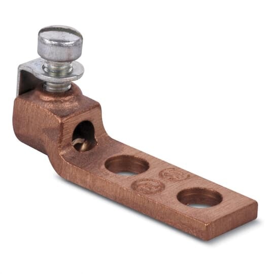 Locktite Copper Two-Hole Lug for Conductor Range 8-4 AWG