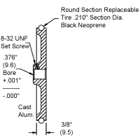 Neoprene 1 Foot Wheel