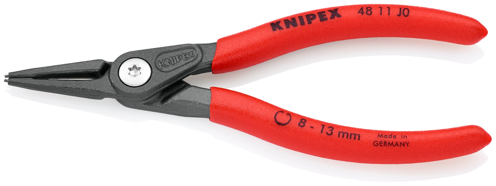 Internal Precision Snap Ring Pliers, 5 1/2 in., Non-slip plastic, 1/32 in. Tips, Bulk