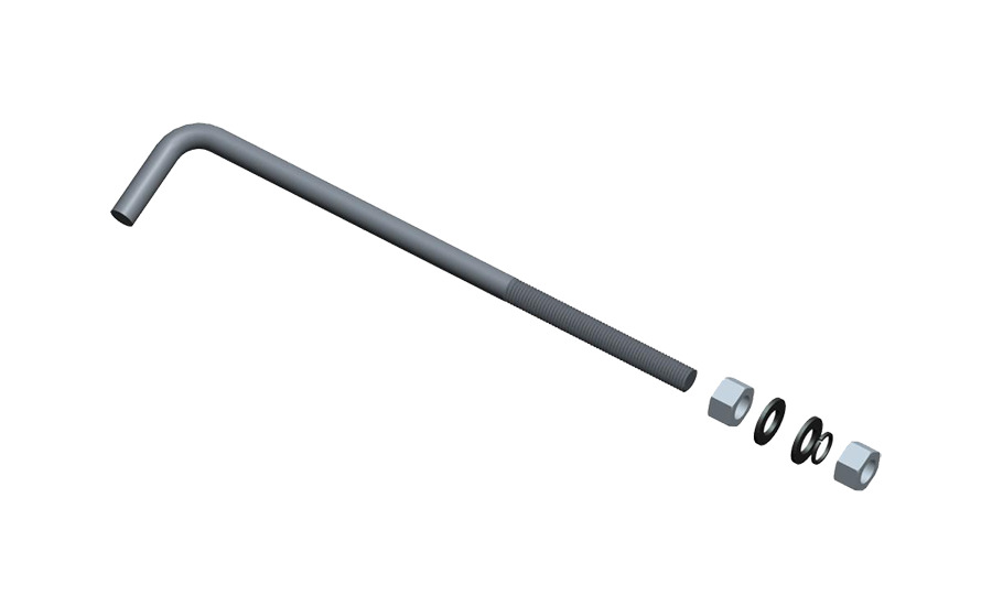 ANC BOLT KIT FOR 4" SQ 11 GAUGE STEEL POLE