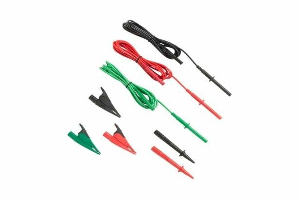Test Leads with Alligator Clips (Red, Black, Green)
