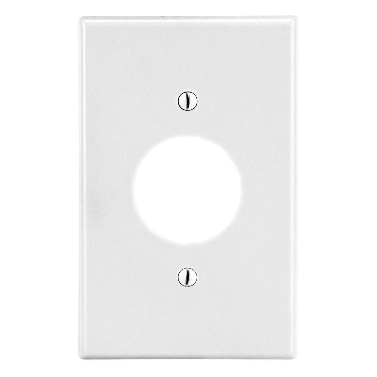 Wallplate, Mid-Size 1-Gang, 1.40" Opening, White