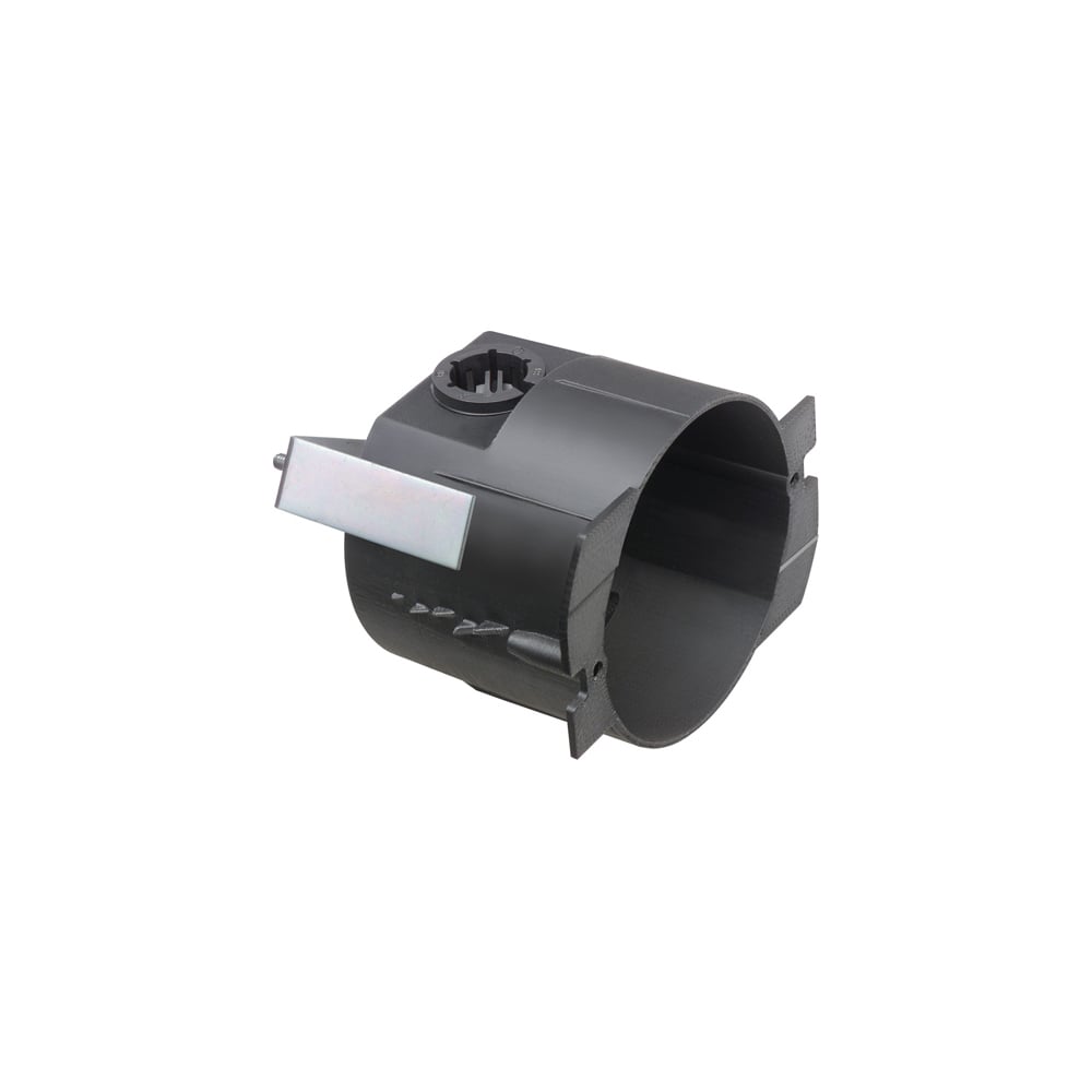 Non Metallic 3-1/4 sconce device box for existing construction. Fits duplex receptacles. 17.6 cu. in. Installs with a standard 3-1/4" hole saw. Rated up to 3lb fixtures. 2 Hour Fire Rating.