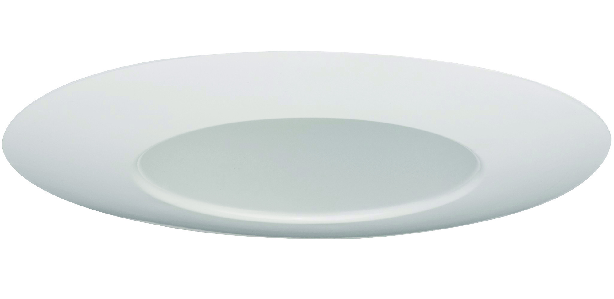 6-Inch LED Open Wide Flange Trim. Open trims are designed to provide a uniform ditribution of light. Available in a white finish.