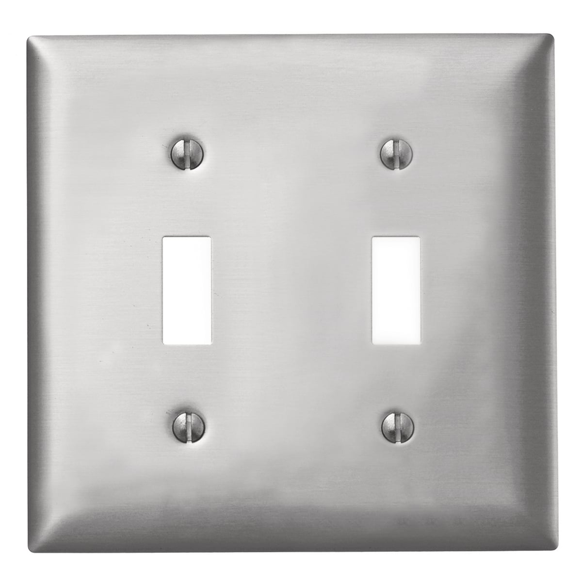 Wallplates and Boxes, Metallic Plates, 1- Gang, 1) Toggle Opening, Standard Size, Aluminum