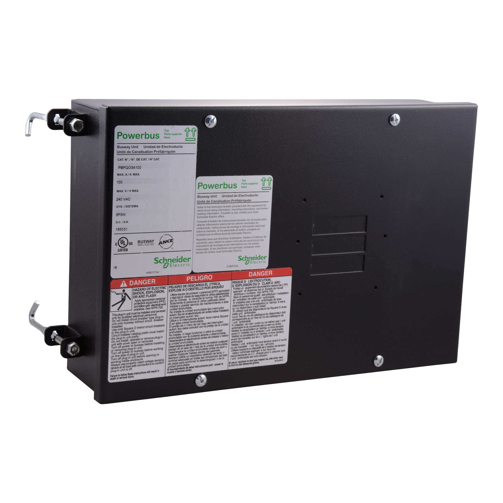 Busway Plug-in Unit Enclosure, QO, 3A