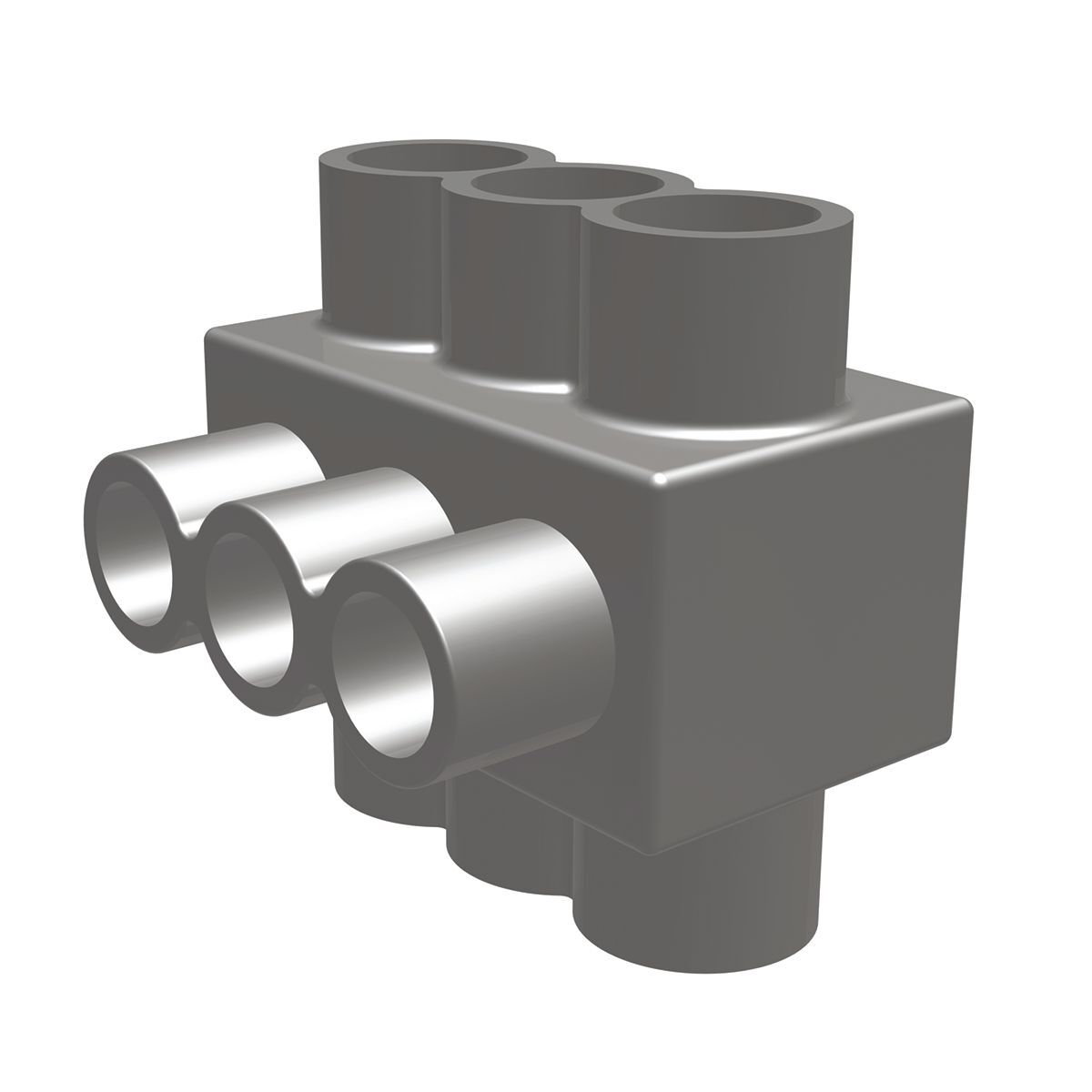 UV Rated Black UNITAP?, 4, #4 - 600, 4.97 in L, 3 in, UV Rated Plastisol covered AL6061-T6 aluminum body saves time by eliminating the need for taping.
