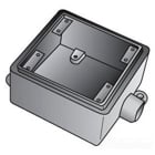 OZ-Gedney Type FS-2 Shallow Cast Device Box, Number Of Outlet: 1, Gray Iron, Size: 3/4 IN, Ridge Top Construction, Cable Entry: (1) 3/4 IN Hub, 33.2 CU-IN Capacity, No, 4-11/16 IN Width, 2-3/8 IN Depth, 4-11/16 IN Height, Finish: Zinc Electro