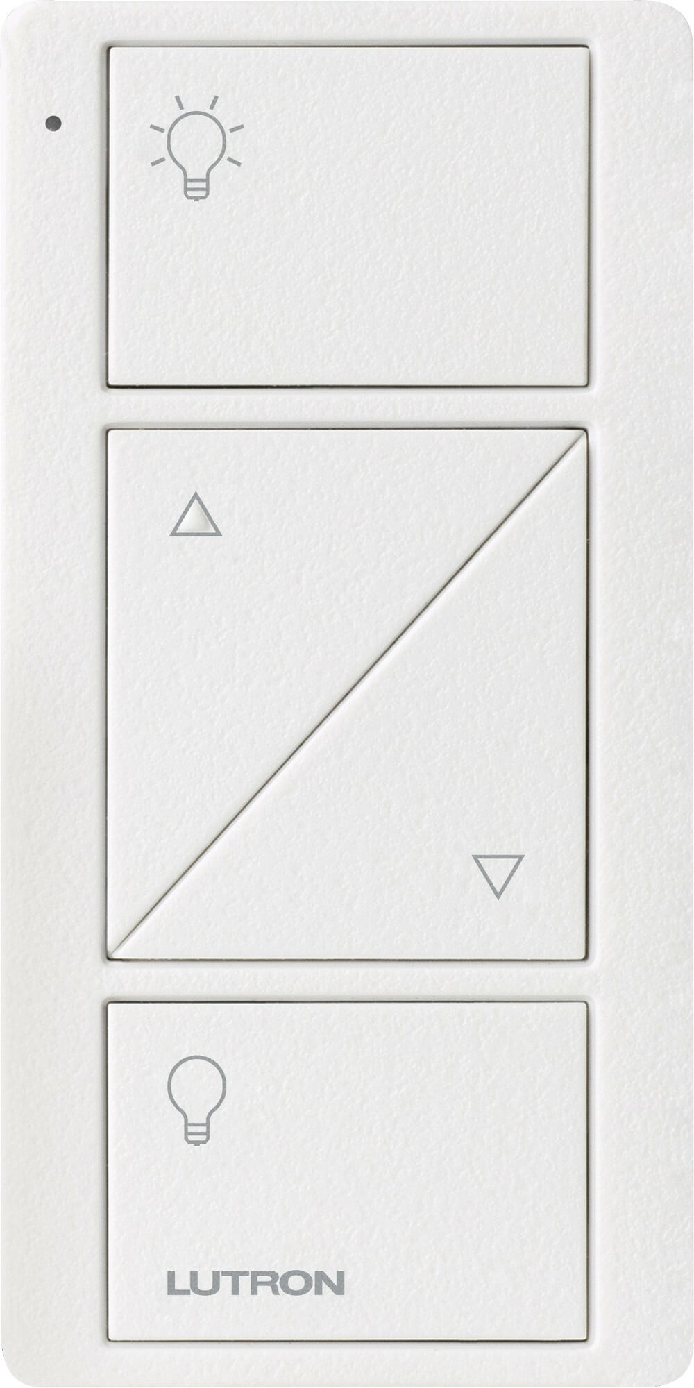 Lutron 2-Button with Raise/Lower, Pico Smart Remote, with Light Icons - Snow