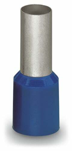 Ferrule; Sleeve for 16 mm² / AWG 6; insulated; electro-tin plated; electrolytic copper; gastight crimped; acc. to DIN 46228, Part 4/09.90; blue