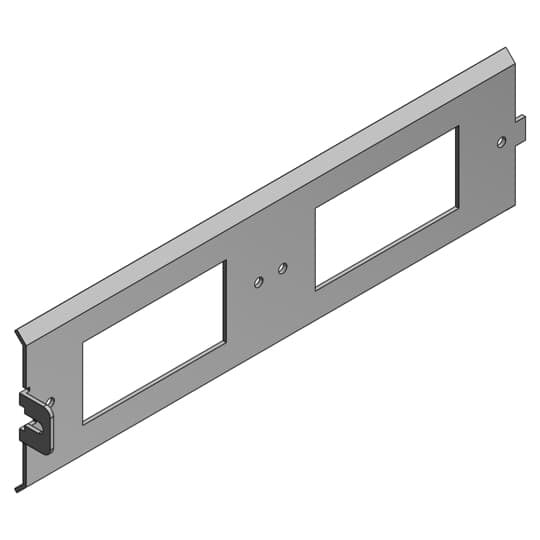 Access Floor Module Cover, Galvanized Steel, GFCI Cover Sloped 45 Degrees, Power Panel