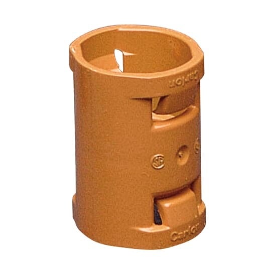 3/4 Inch Non-metallic orange coupling.