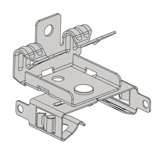 Clip, Flexible Conduit, 1/16 Inch thru 1/4 Inch C Purlin or Vertical Flange, Steel