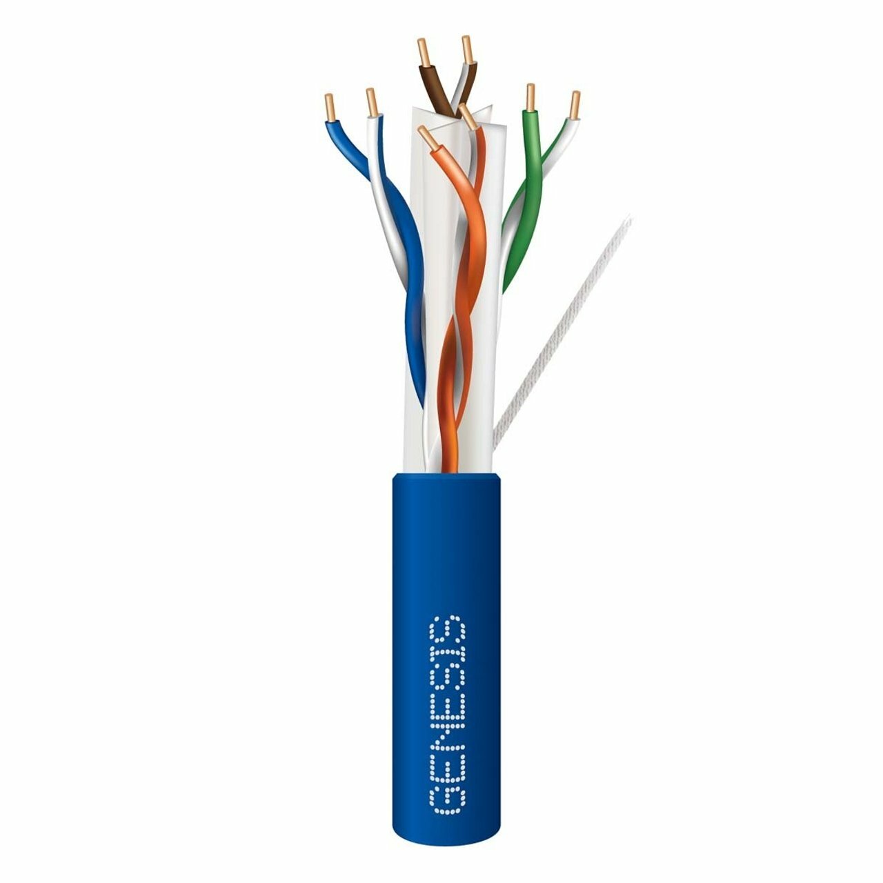 51022106 Cat6 Plus Cable, 23 AWG, 4 Pair, Blue, 1000 ft reel in box