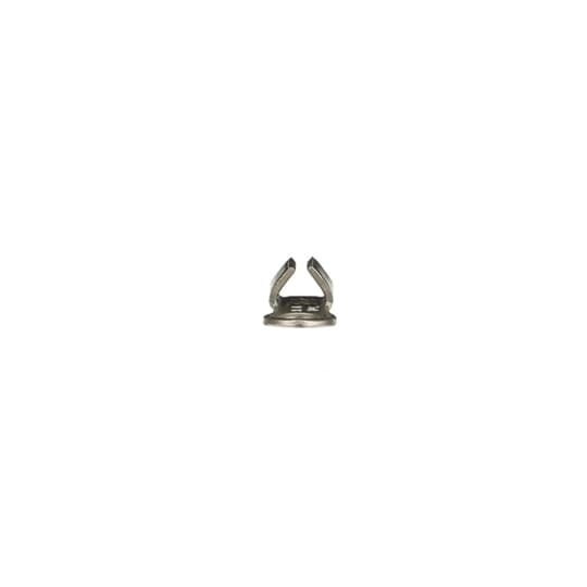 Non-Insulated High-Temperature Ring Terminal, Length .66 Inches, Width .31 Inches, Bolt Hole #10, Wire Range #12-#10 AWG, 1200 Degree Fahrenheit Maximum, Nickel Alloy, Plain Finish