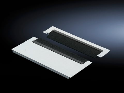 Gland plate modules for cable entry, for TS, TS IT, SE, Cable entry with brush strip, super-airtight