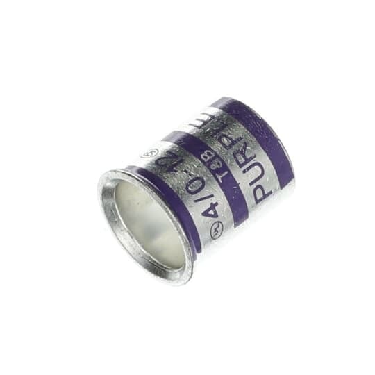 Copper Cable Joint, Wire Range Min: 4 #4 Sol or Str, Max: 2 #1 with 2 #10 Sol or Str, Tin Plated, Purple Die