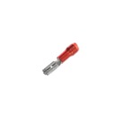 Nylon-Insulated Female Disconnect, Length 0.75 Inches, Width 0.15 Inches, Maximum Insulation 0.110, Tab Size .110x.032, Wire Range #22-#18 AWG, Color Red, Copper, Tin Plated, 100 Pack