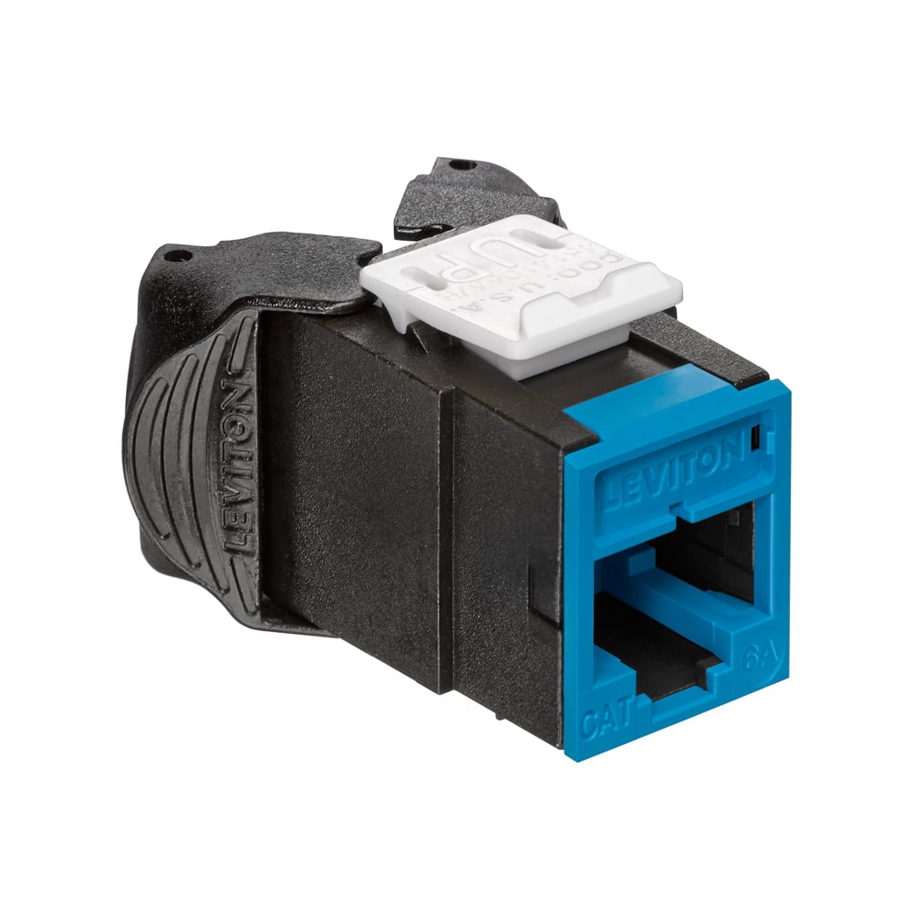 Atlas-X1 Cat 6A UTP QuickPort Connector, Blue