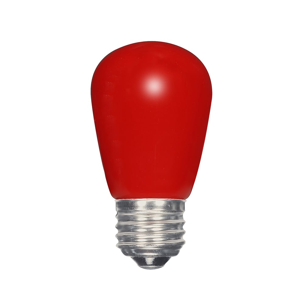 S9170 LED Specialty Lamp, 1.4 W, 10 W Incandescent Equivalent, E26 Lamp Base, S14 Shape, 120 V AC