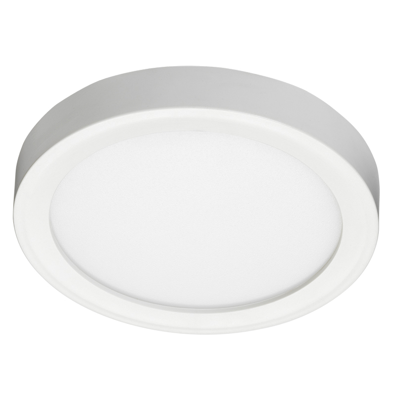 Juno SlimForm Surface Mount Downlights - Round, 5 Inches, 700 Nominal Lumens, 4000K, 90+ CRI, Multi-Volt, 0-10V Dimming Driver, White, SKU - 259ENF