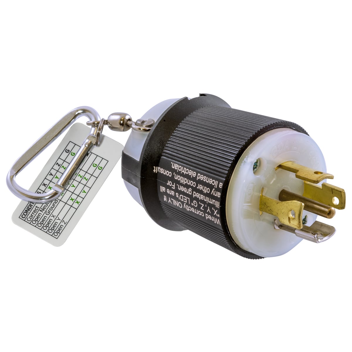 Twist-Lock Circuit Testers, 125V, 20Amp, Configuration NEMA L5-20P