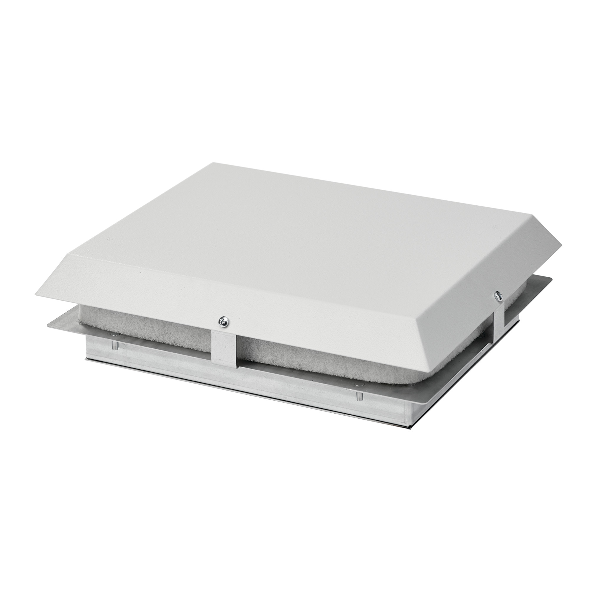 HR16 Top-Mount Filter Fan, 115V 266 CFM, Lt Gray, Steel