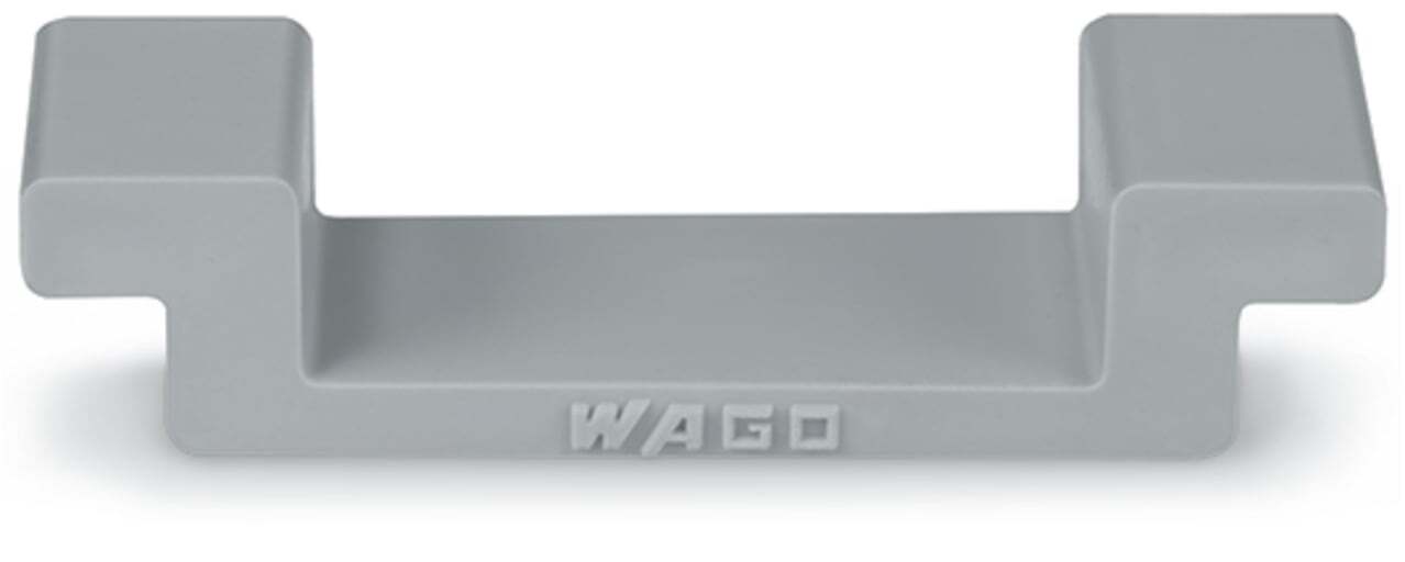 Edge guards; for DIN 35 rail (7.5 mm high); gray
