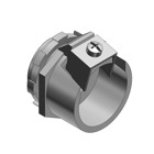 Metal-Clad and Armored Cable Fitting, Straight, Trade Size 1/8 Inch, Knockout Size 1/2 Inch, Cable Range 0.670 to 0.920 Inch, Steel with Zinc Plating