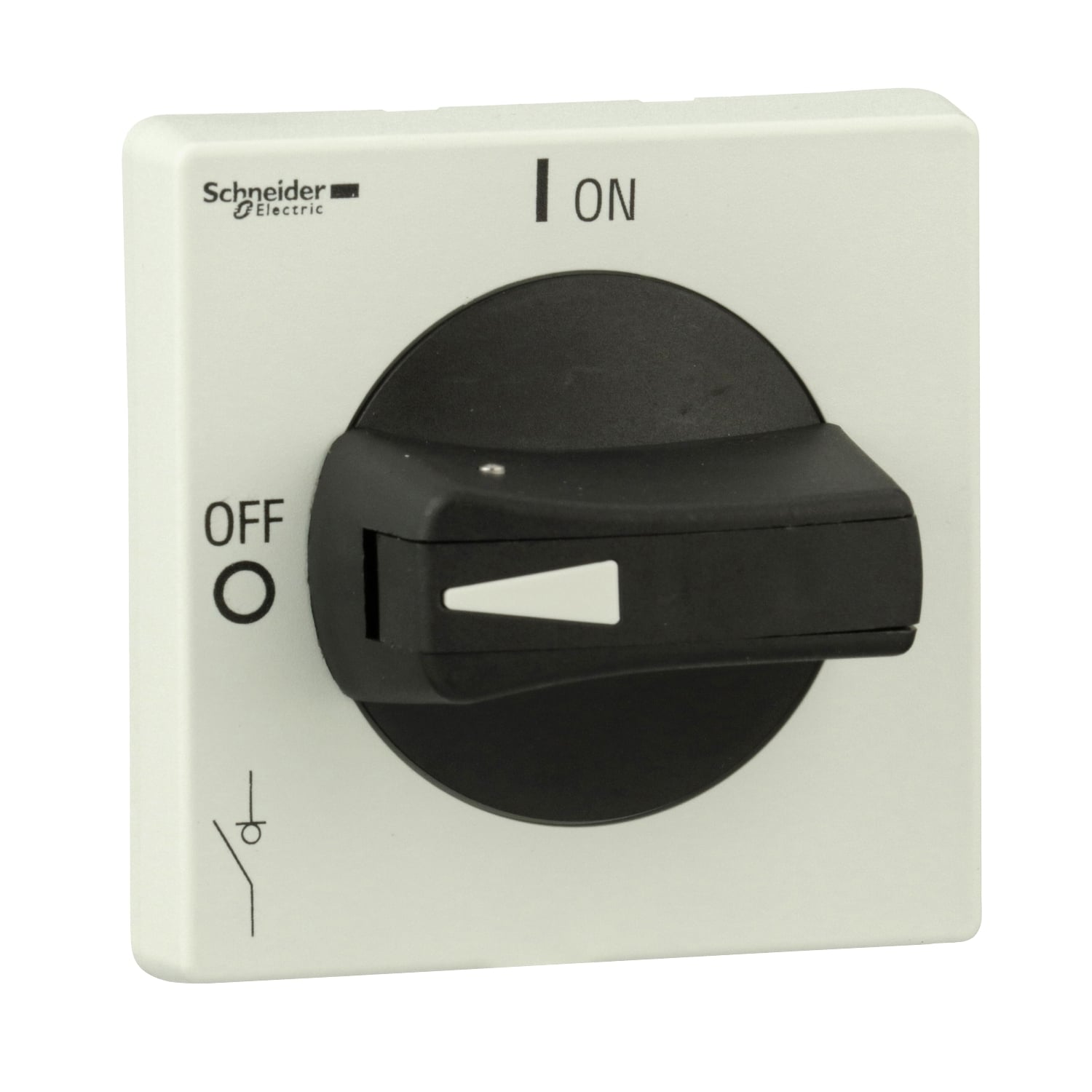 Disconnect switch, TeSys VLS, protruding rotary handle, hole mounting, 65x65 mm, black handle, 5 mm shaft, defeatable