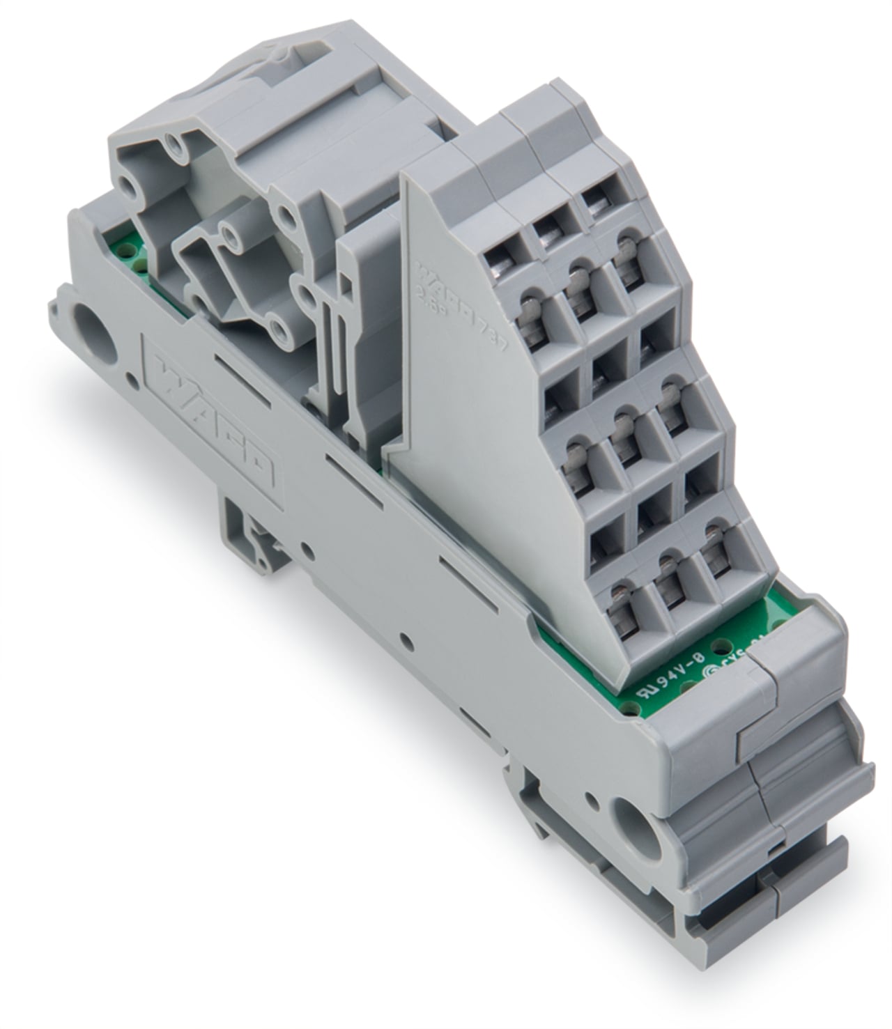 Potential distribution module; 1 potential; with 1 input clamping point; Conductor cross-section up to 16 mm; with 9 output clamping points; Conductor cross-section up to 2.5 mm