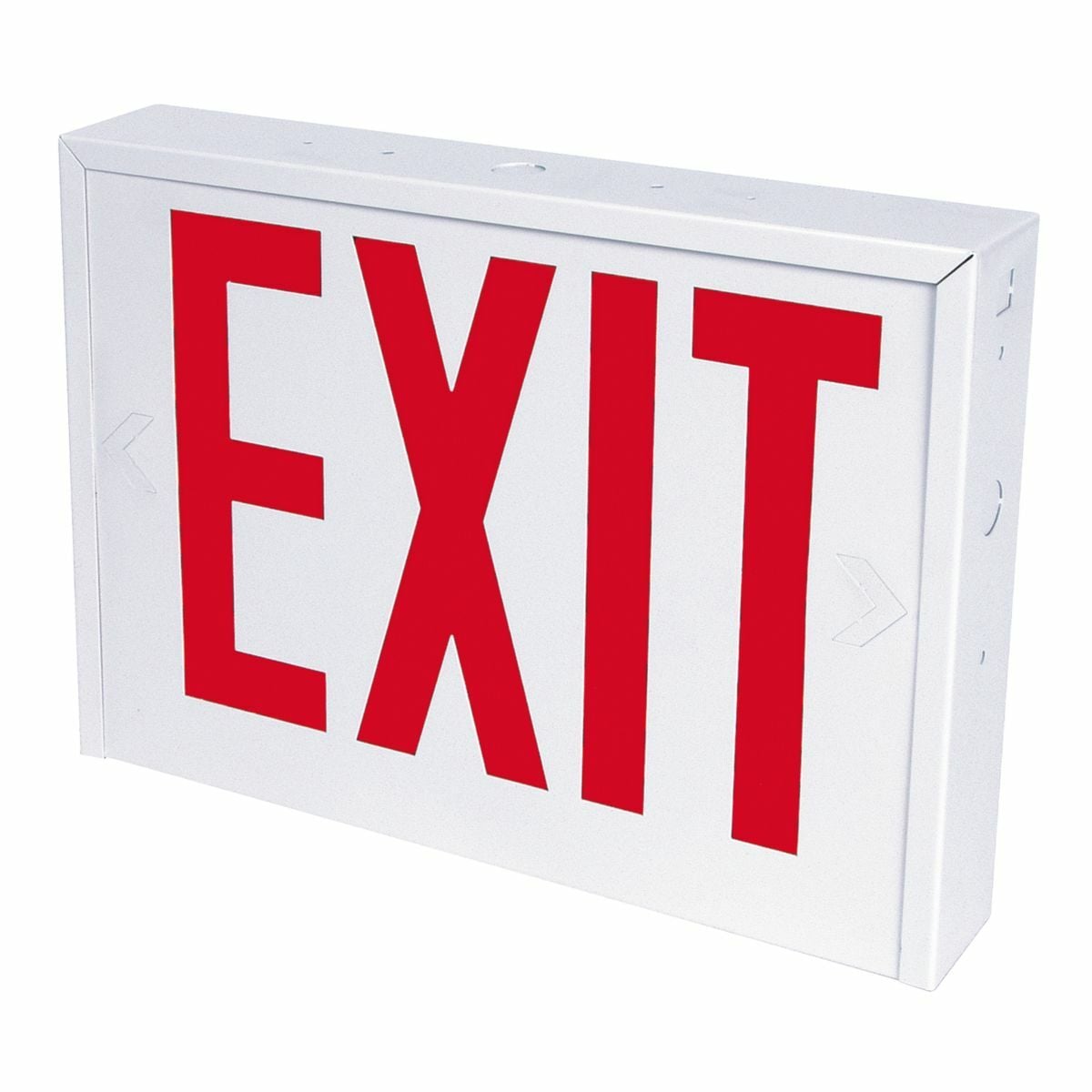 NY LED Exit, Steel, Self Powered, Universal Face