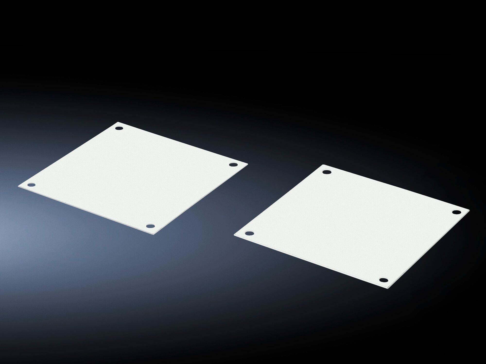 SK Cover plates for fan panels, For Flatbox, carbon steel, RAL 7035