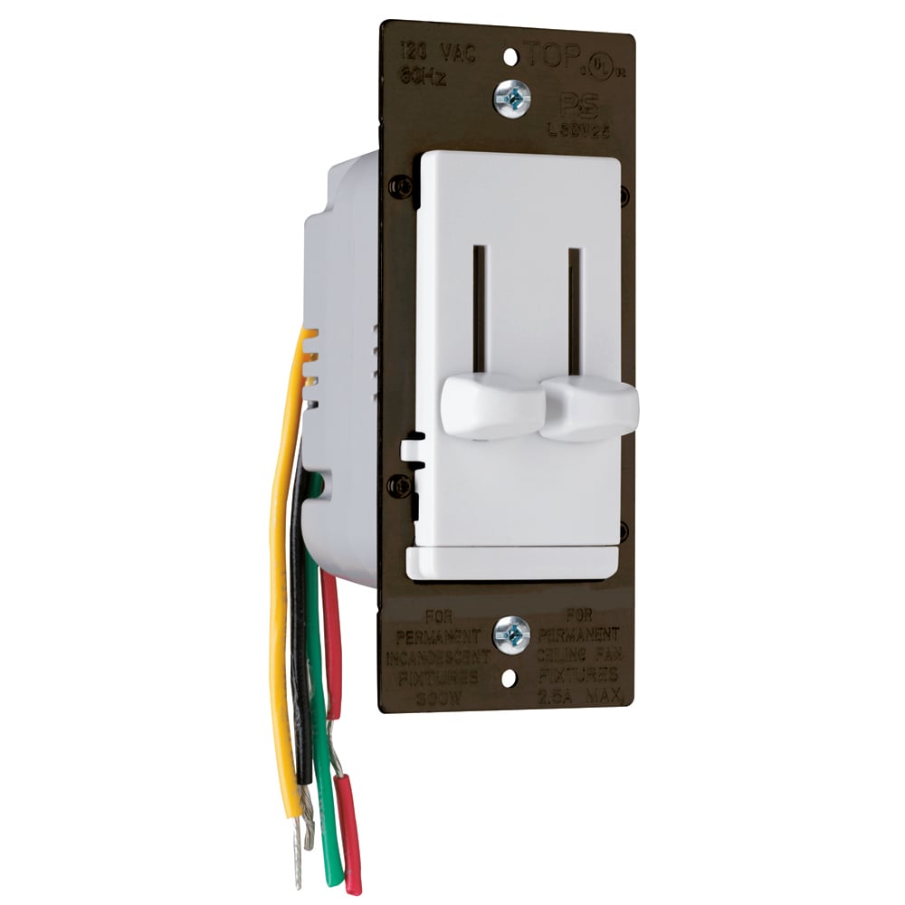 LSDC16WV LS Series Fan Speed Control|Dimmer, White