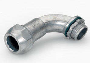Mighty-Seal Jacketed MC Cable Connectors, 90 Degree PVC Jacketed MC and TECK Cable Connector