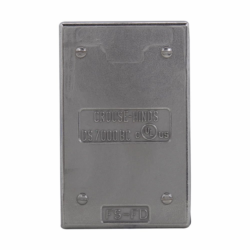 Eaton Crouse-Hinds series Condulet FD blank cover and gasket, Stainless steel