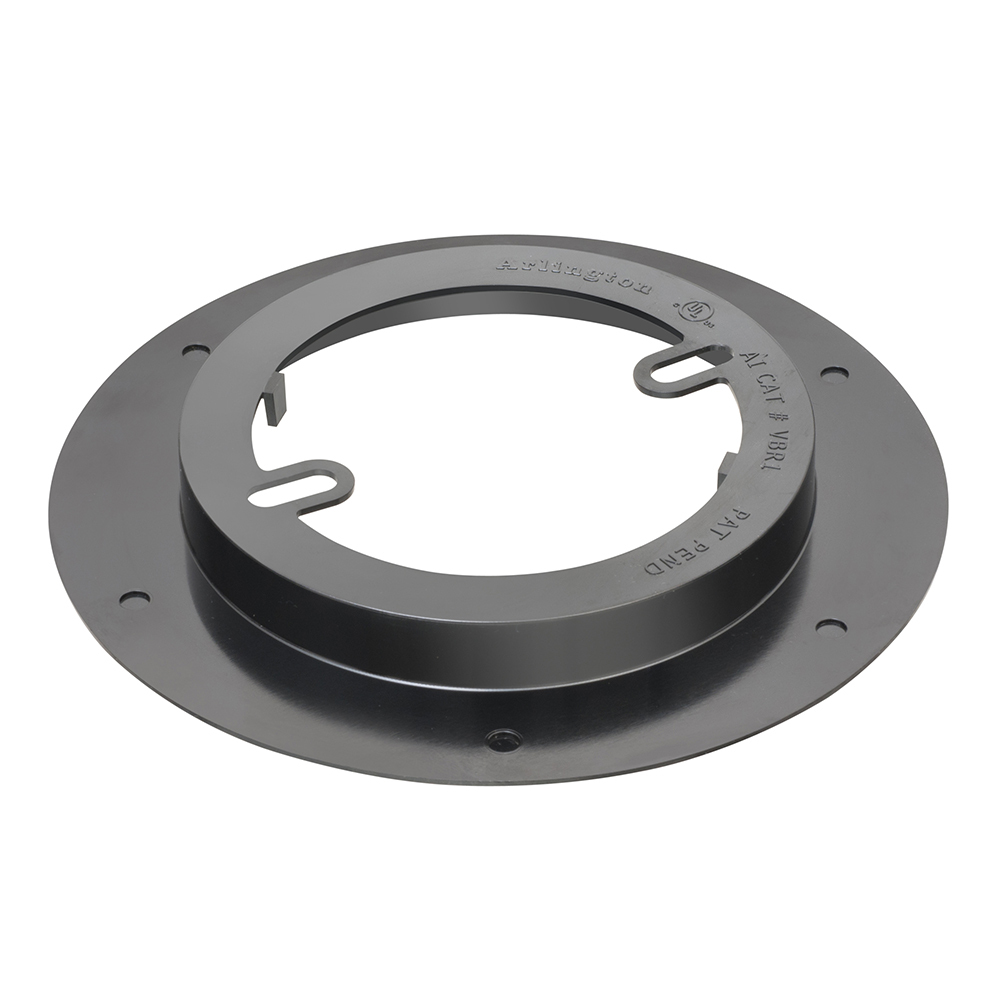 Non-metallic vapor barrier cover for single gang ceiling boxes. Designed for new work.