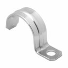 Eaton Crouse-Hinds series rigid/IMC strap, 316 stainless steel, 1-1/4", One hole