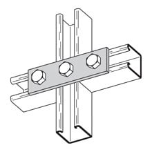 THREE HOLE SPLICE PLATE, YELLOW ZINC