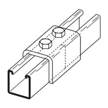 TWO HOLE SPLICE CLEVIS  B22 OR B52A CHNL, SSL 304