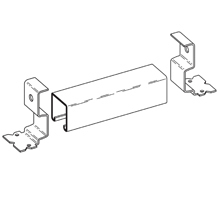 Eaton B-Line series end cap, Used with curtain wall applications , Stainless steal 314, 2500 lbs, Steel, Heavy duty spot insert
