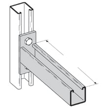 SGL CHNL BRKT, 24", SSL 304