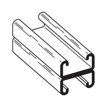 CHNL, 13/16" X 1 5/8", BACK TO BACK, 12 GA, 120", HD G