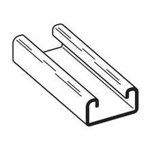 CHNL, 13/16" X 1 5/8", 14 GA, 240", HD GLVD