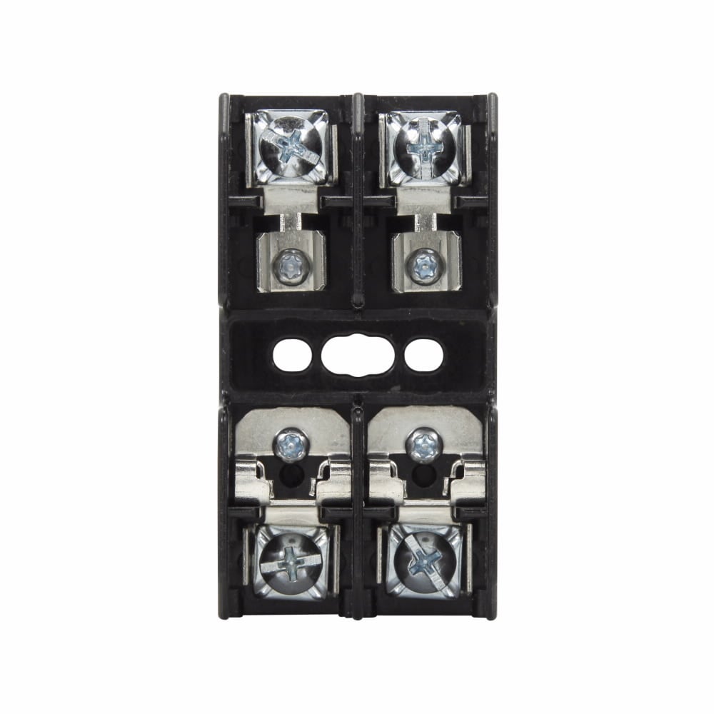 Eaton Fuseblock, 0.1-30A, 600 Vac, 600 Vdc, Class CC, Thermoplastic base, bright tin plated bronze clip material, DIN rail mounting, Pressure plate connection, 200 kAIC RMS Sym. interrupt rating, 14 to 10 AWG (copper) wire size