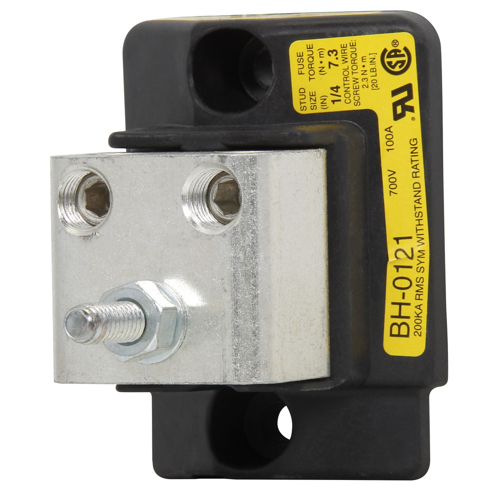 Fuse Block, Modular, 0-100A, 0-700V, High temperature thermoplastic material, 5/16 in-18 TPI stud connection