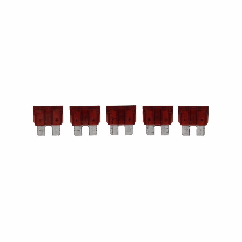 Eaton Bussmann series ATC blade fuse, Color code red, 32 Vdc, 10A, 1 kAIC, Non Indicating, Blade fuse, Blade end, Colored plastic housing