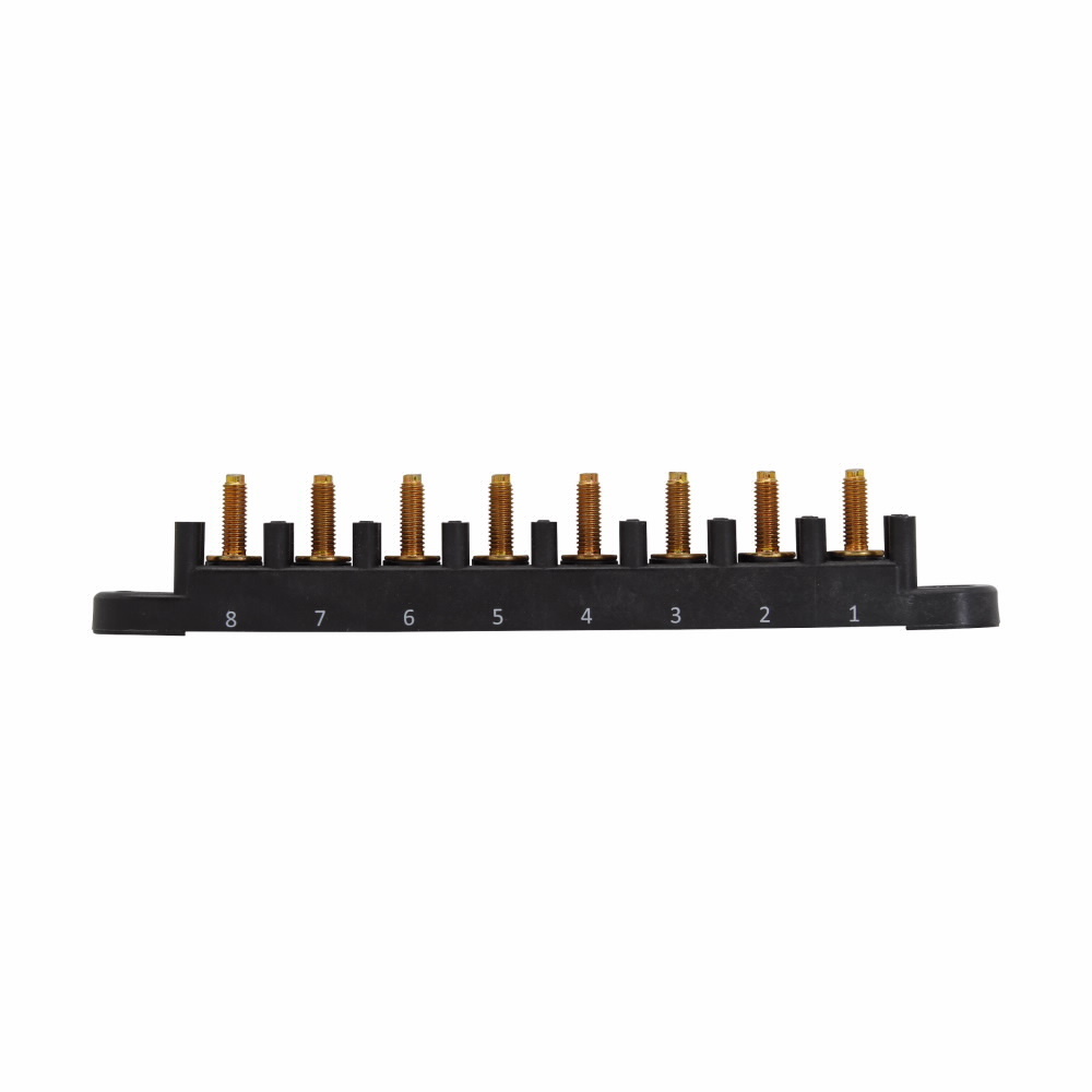 Eaton Bussmann series high speed connector type fuse base, Stud Type Fuse Base, Modular, 100A, Stud mounting, 1/4 in-20 x 1-3/4" TPI stud connection