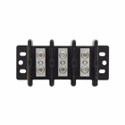 Eaton Bussmann series power splicer block, 600 Vac, 600 Vdc, 175A, Power splicer block, Three-pole, SCCR: 10 kA, Black, Molded Thermoplastic